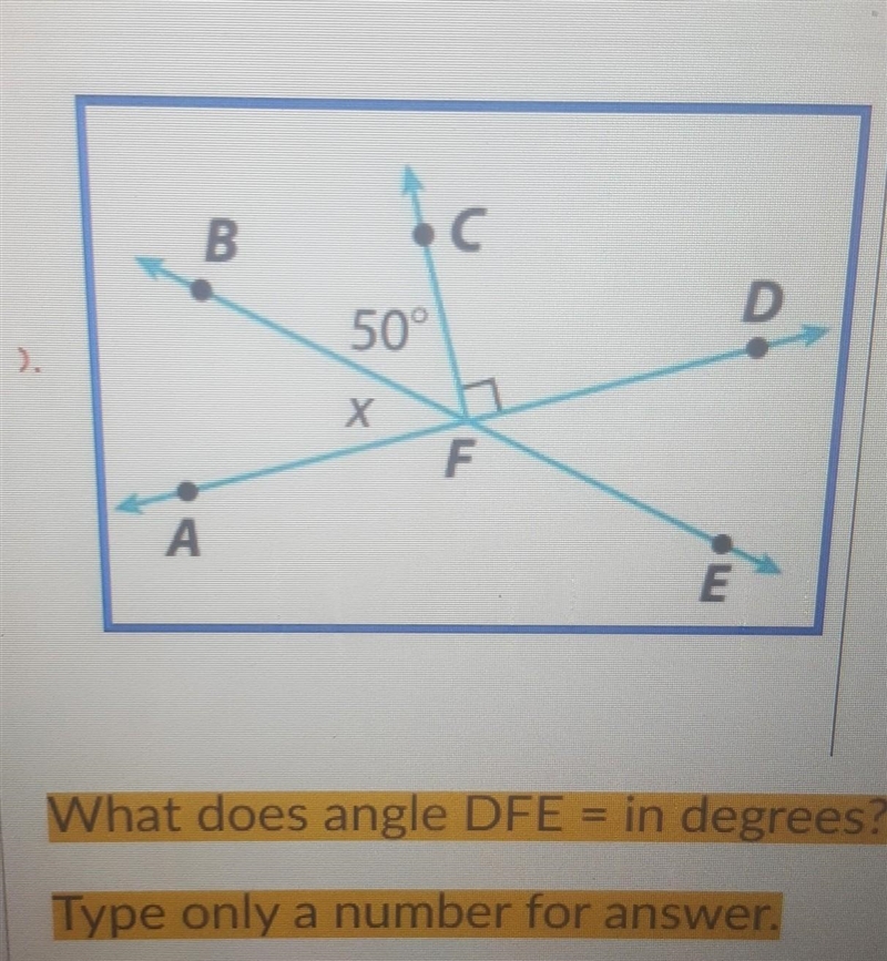 What does angle DFE= in degrees? Type only number for answer​-example-1