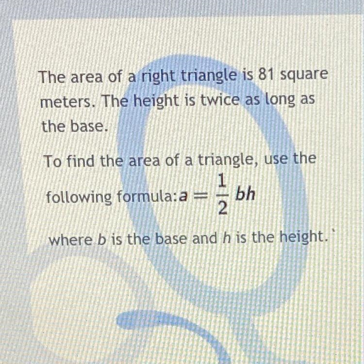 How long is the shorter leg of the triangle?-example-1