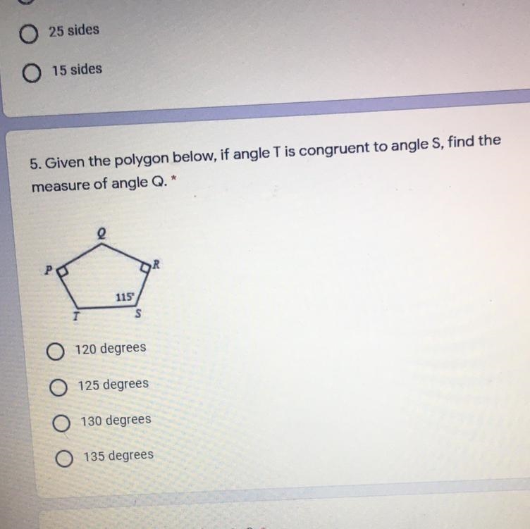 Need help. Find the measure of angle Q-example-1