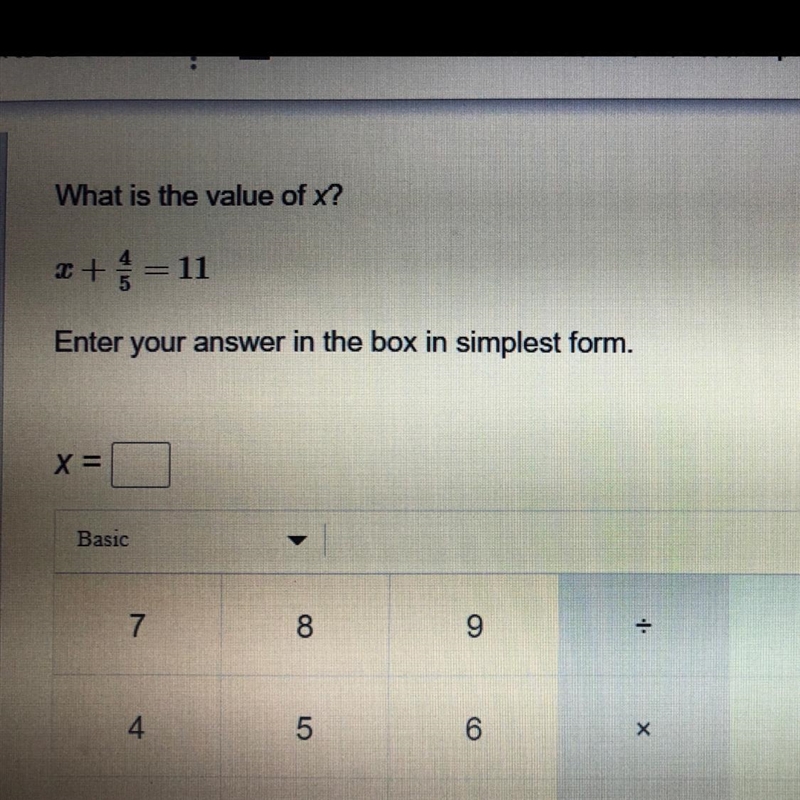 What is the value of X￼-example-1