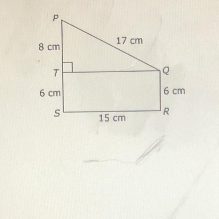 What is the area of polygon PQRS?-example-1