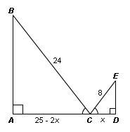 What is the length of CD in the figure below? Show your work.-example-1