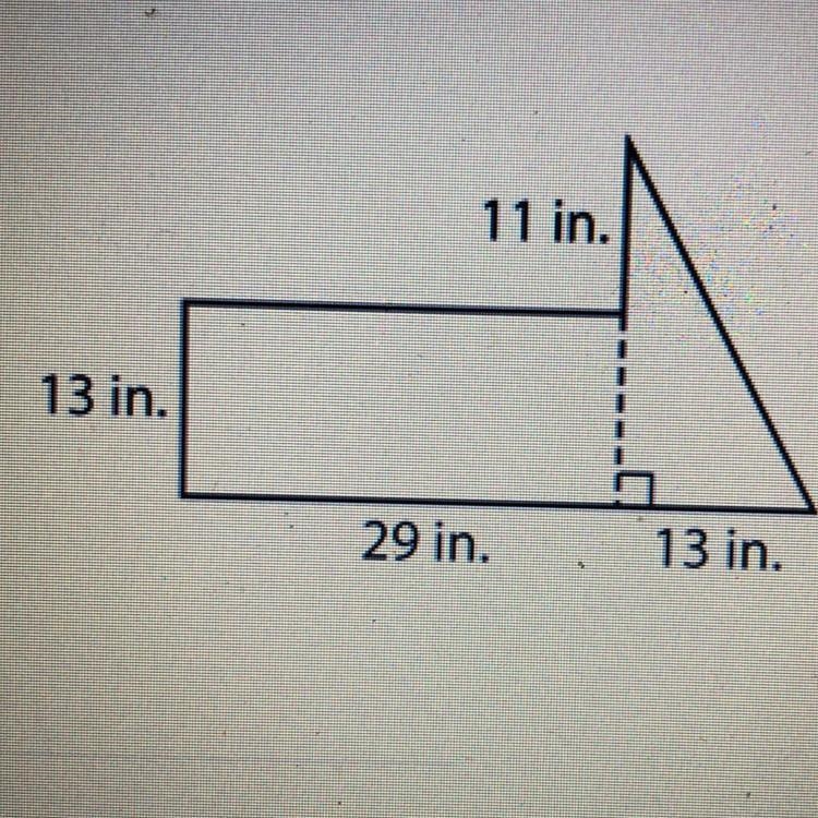 What is the area of the figure below?-example-1