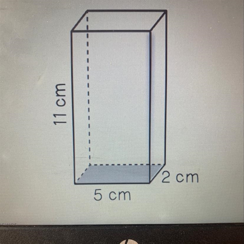 A rectangular prism is shown below. What is the lateral surface area? NEEDS ANSWERED-example-1