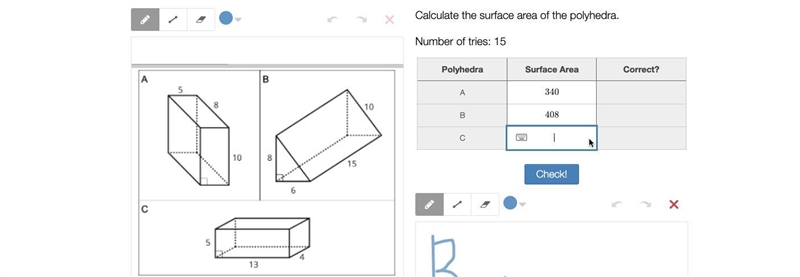 Can someone please help me find the surface area of C before 8:30?!-example-1