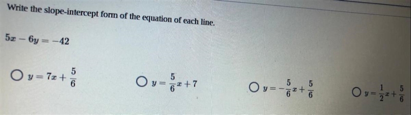 Write the slope intercept form of the equation of each line plz-example-1