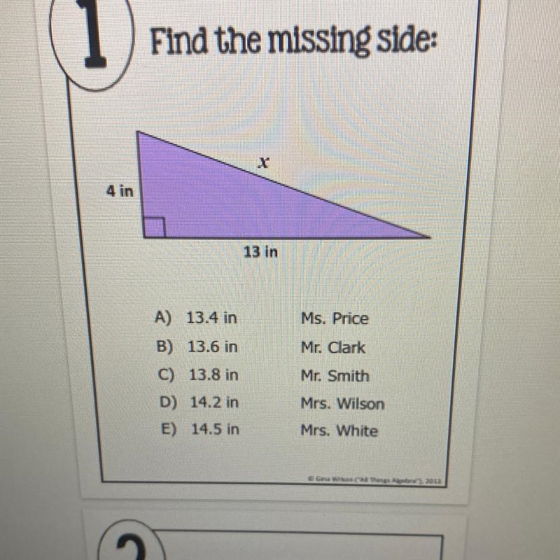 Find the missing side: What’s the missing side-example-1