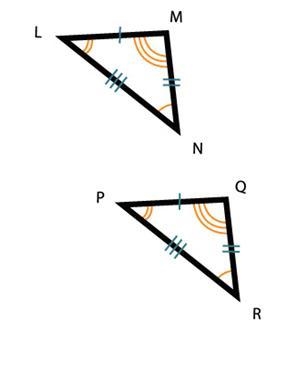 Use the diagram to find the corresponding parts. Segment LM corresponds to segment-example-1