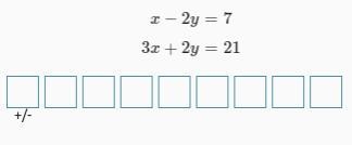 What is the value of x in the solution to the system of equations?-example-1