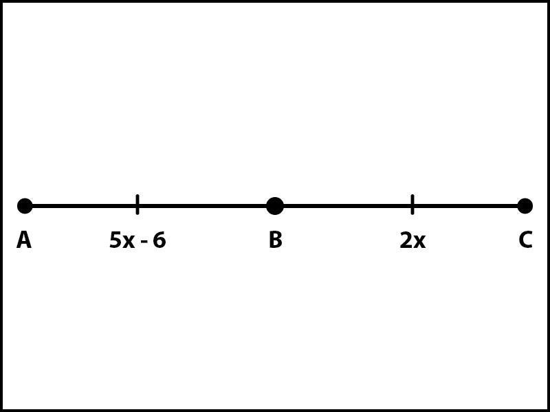 Anyone who can do this will be goated. B is the midpoint of segment AC Find the value-example-1