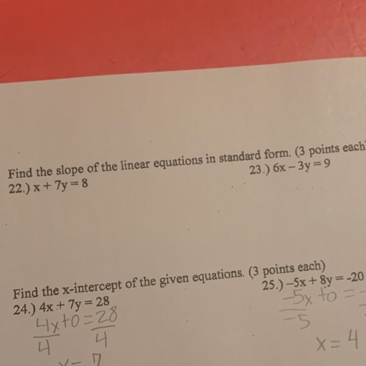 I need help with #22 & 23 ASAP!!!!please explain so I can understand-example-1