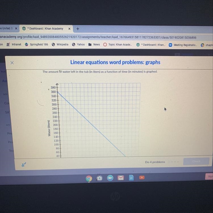 How long did it take the water to completely drain? _______minutes (Plz no over the-example-1