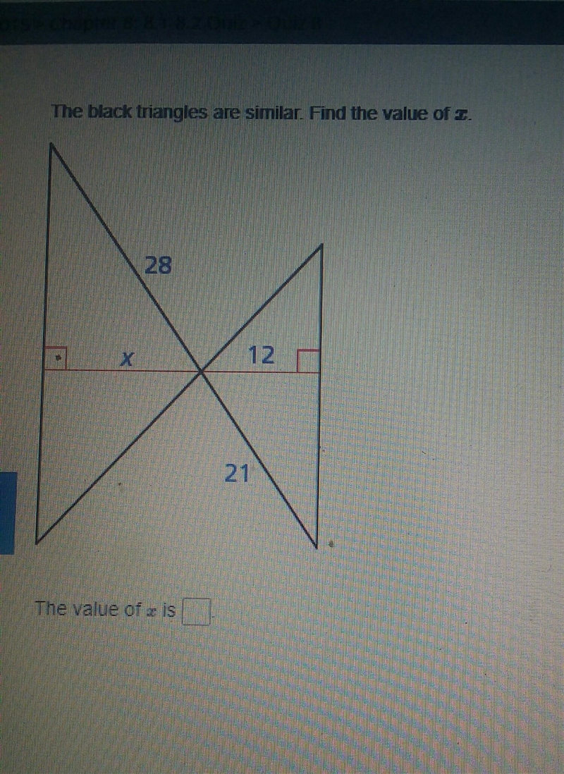 Can I get help with this question. I need to find the value of x​-example-1