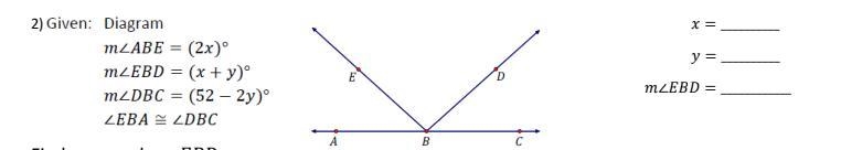 Geometry question about finding missing angles!-example-1