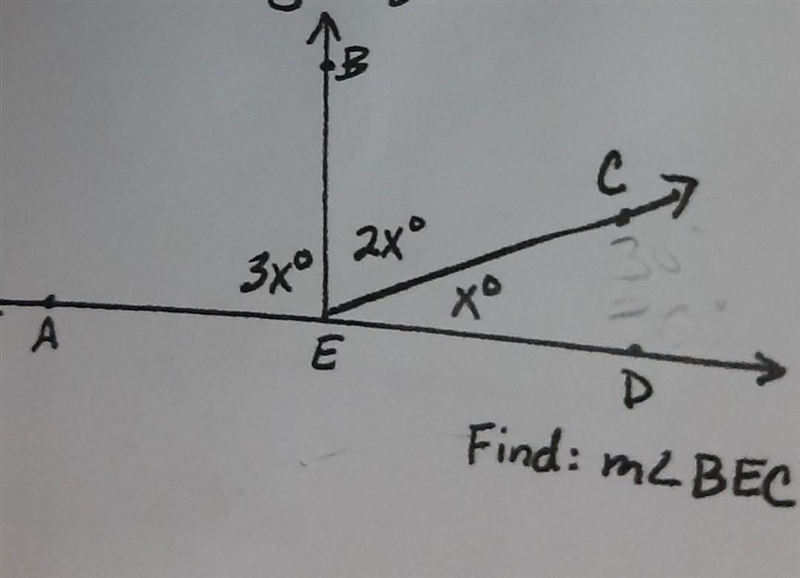 Im2 finding angles using algebra find: m<BEC ​-example-1