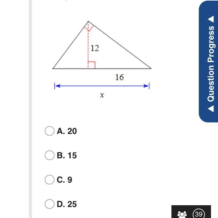 Find the missing length.-example-1