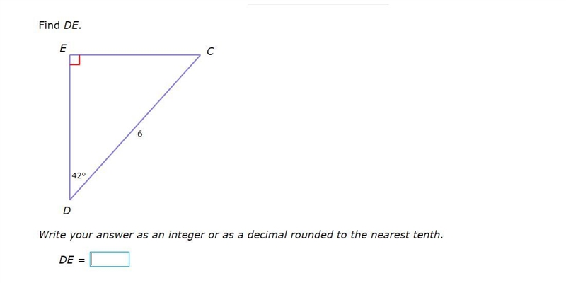 PLEASE HELP ASAP!!! I NEED CORRECT ANSWERS ONLY PLEASE!!! Find DE. Write your answer-example-1