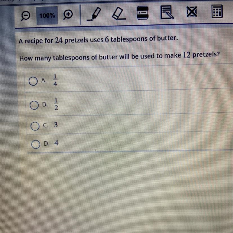 How many tablespoons of butter will be used to make 12 pretzels?-example-1