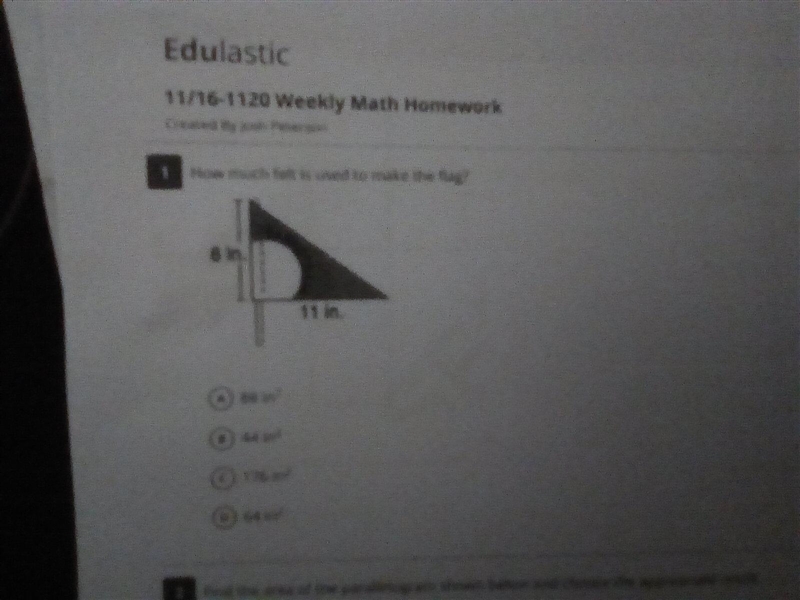 How much felt is used to make the flag?-example-1