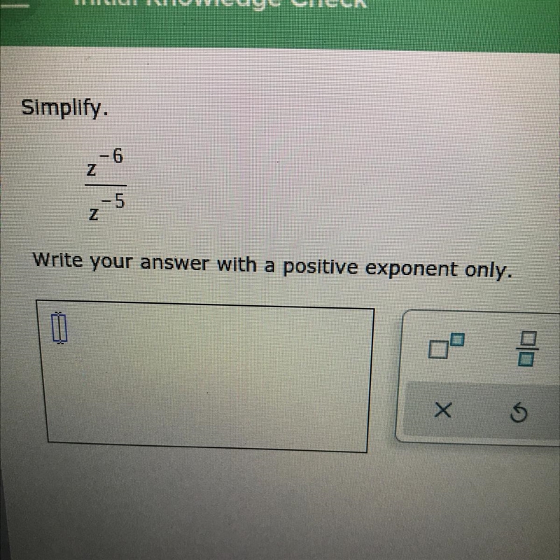 Write your answer with a positive exponent only.-example-1