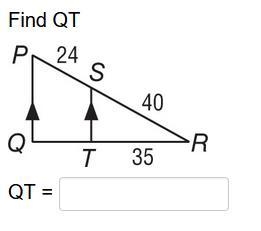 The question just asks “Find QT” pls help-example-1