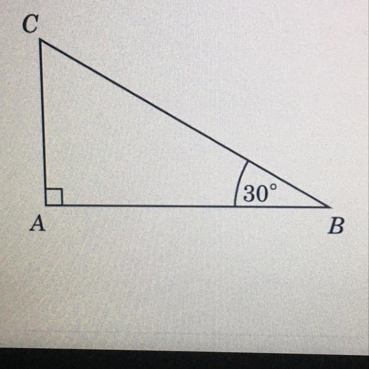 In right triangle ABC shown below, what is the degree measure of ZC ?-example-1