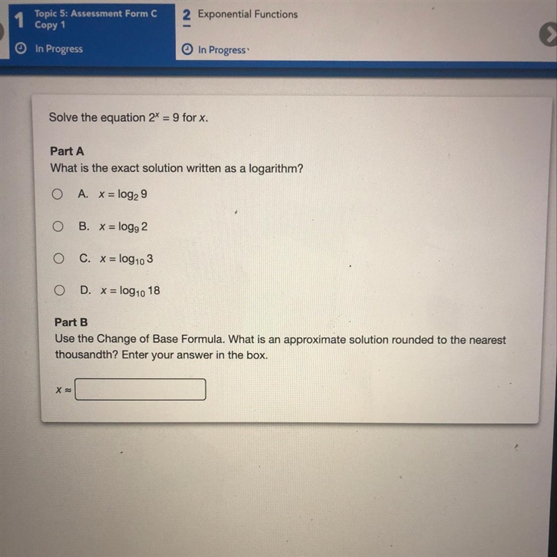 Solve the problem for Part A and Part B-example-1