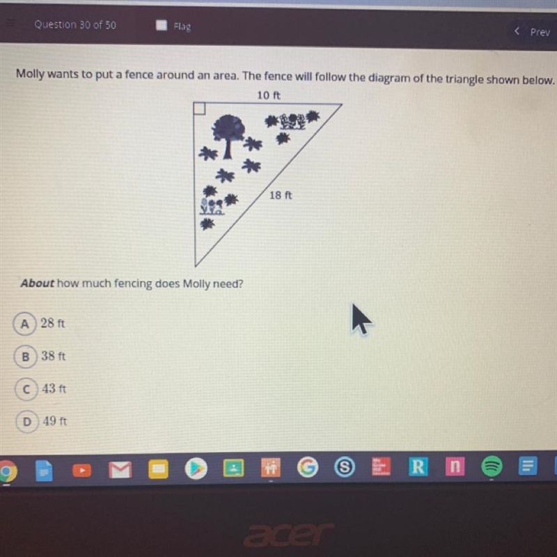 Molly wants to put a fence around an area. The fence will follow the diagram of the-example-1