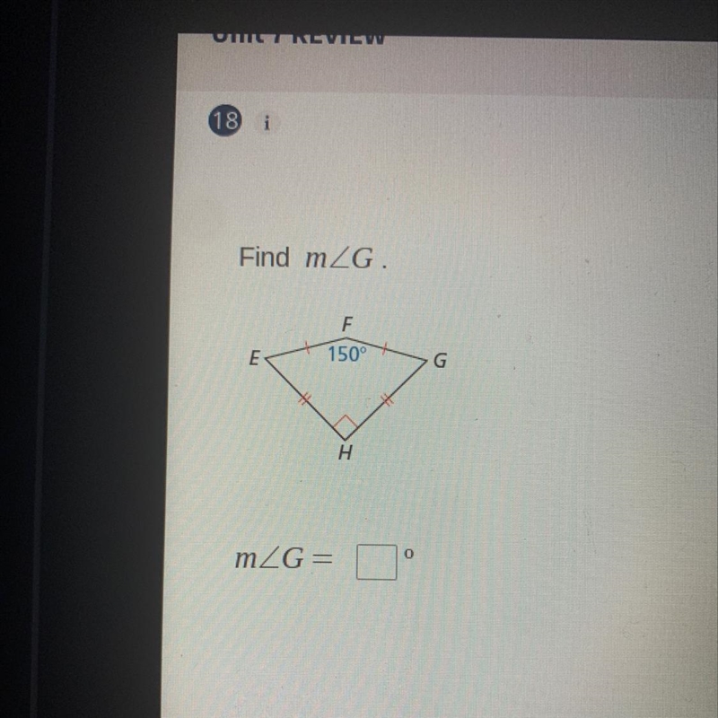 Find the measurement of angle g.-example-1