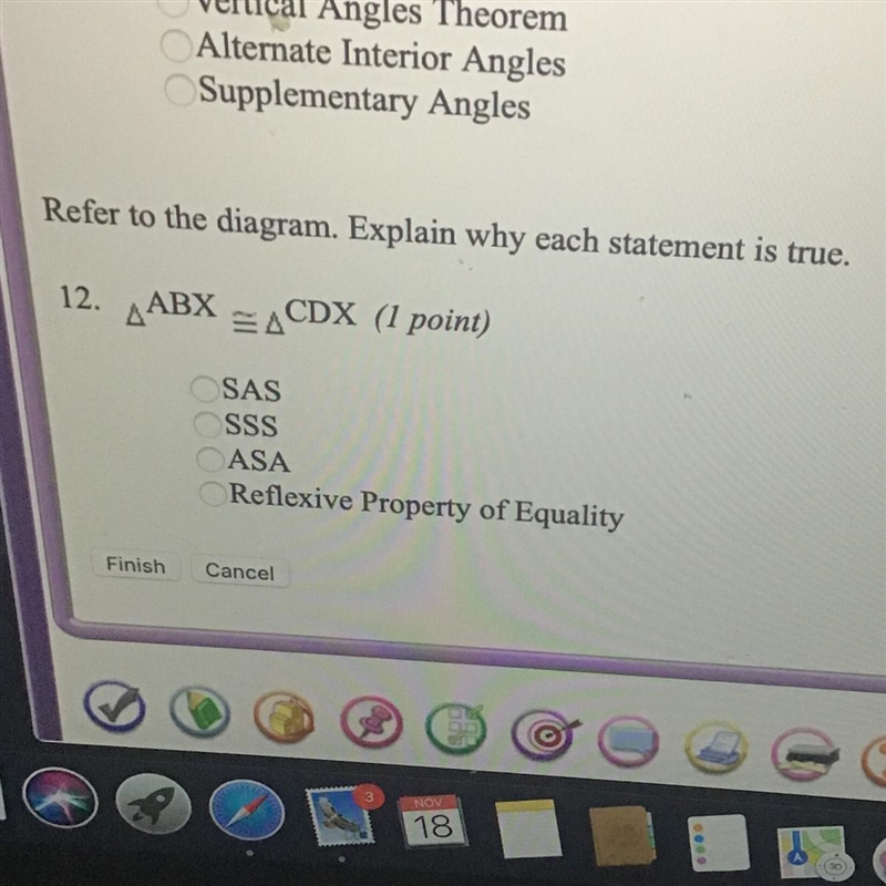 Easy question!!!! Refer to the diagram. Explain why each statement is true. Samol-example-1