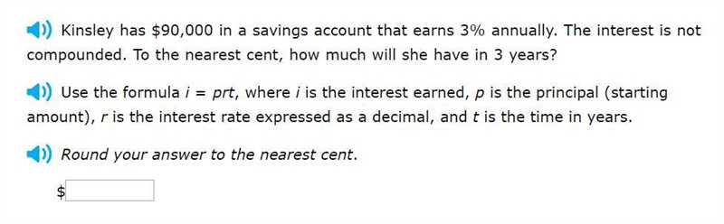 Please help asap! Correct answers only! Use the formula i = prt, where i is the interest-example-1