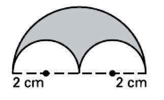 Find the area of the shaded portions. Round answers to the tenths place if necessary-example-1