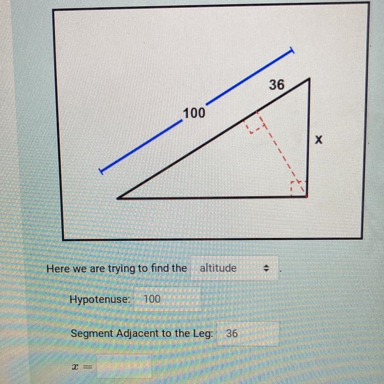 Instructions: Find the following information using the given image. X=-example-1