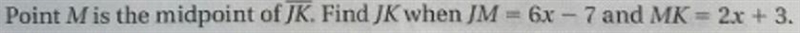 10th grade Geo | What does JK equal?-example-1