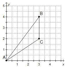 What is the area of triangle ABC? Choices 2.5 square units 3 square units 3.5 square-example-1