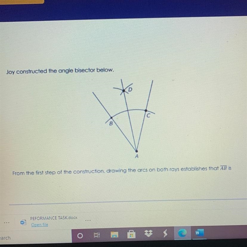 From the first step of the construction, drawing the arcs on both rays establishes-example-1