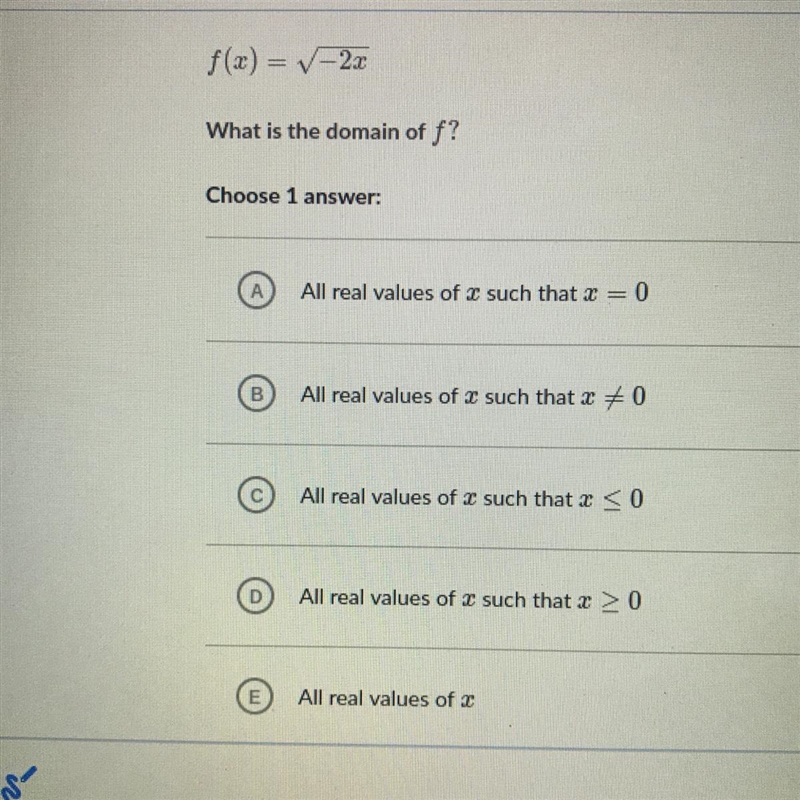 What is the domain of f?-example-1