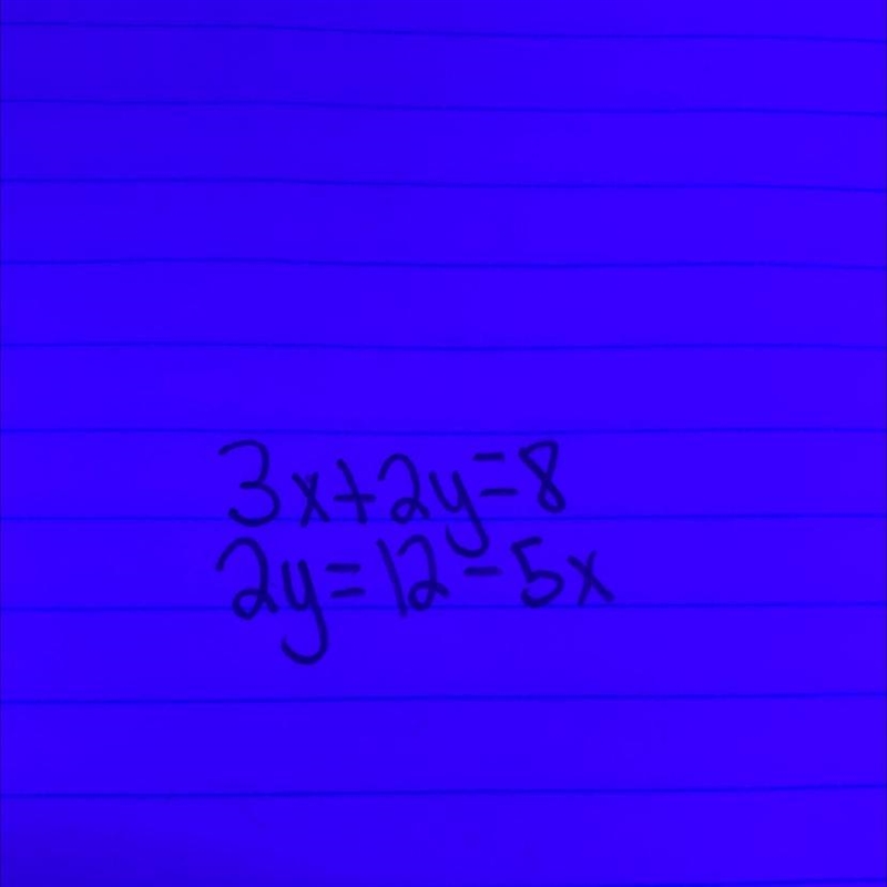 okay so, i know how to solve by elimination but not when the equation is mixed up-example-1