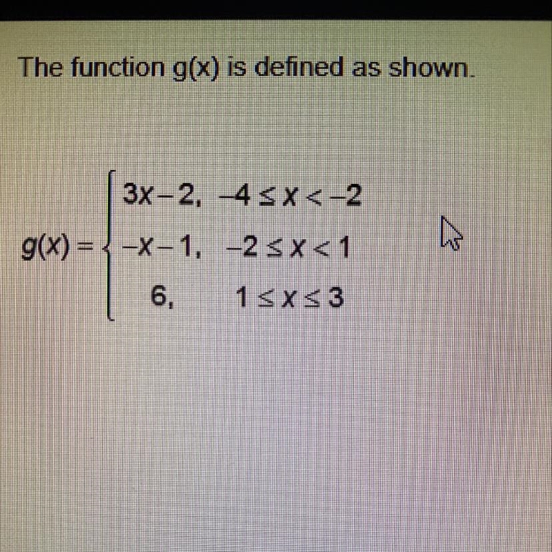 What is the value of g(0) -2 -1 3 6-example-1