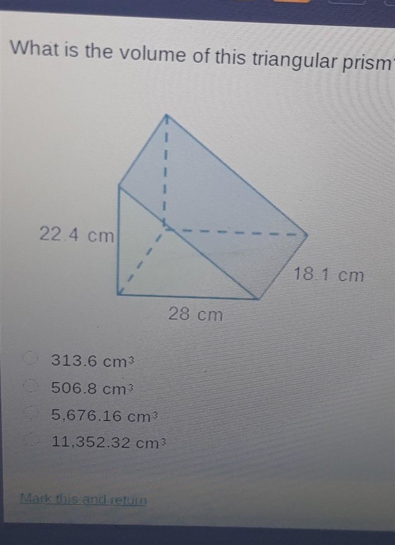 What is the volume of this triangular prism? 15 points :)​-example-1