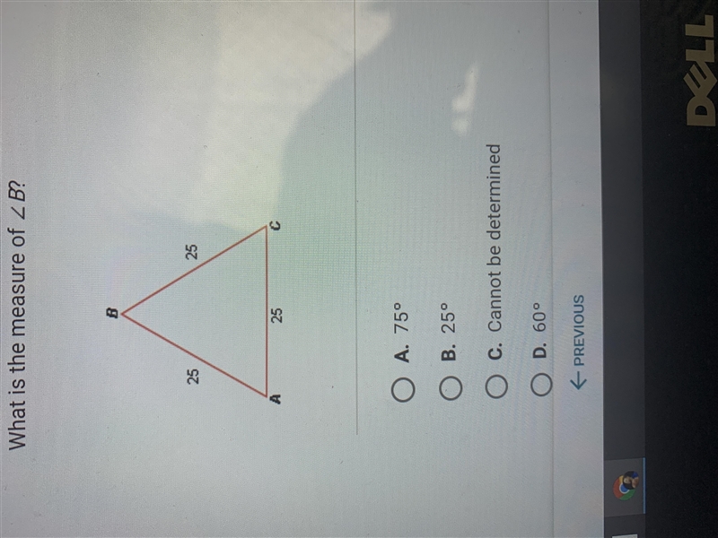 What is the measure of angle B?-example-1