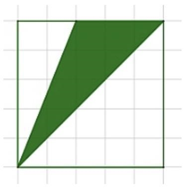 Find the area of the shaded triangle.-example-1