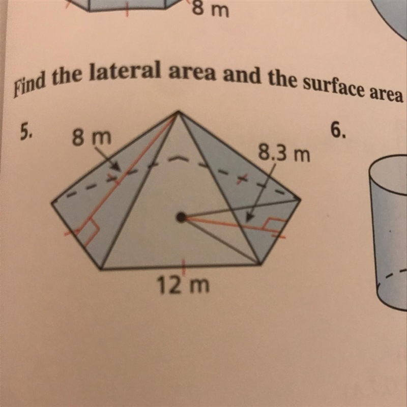 ITS REALLY IMPORTANT can somebody please explain how to find the surface and lateral-example-1