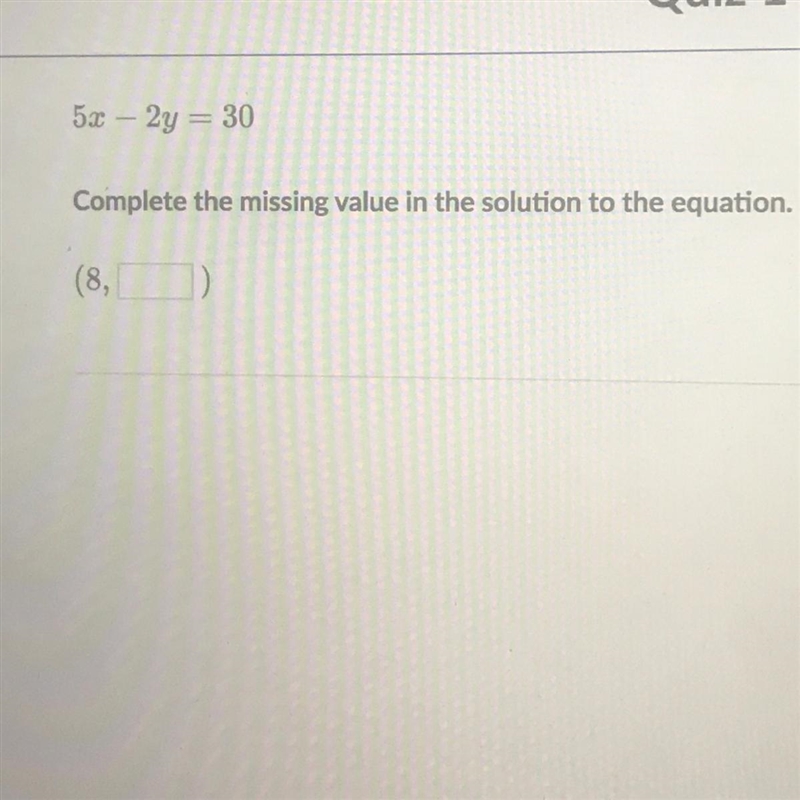 Complete the missing value in the solution to the equation.-example-1