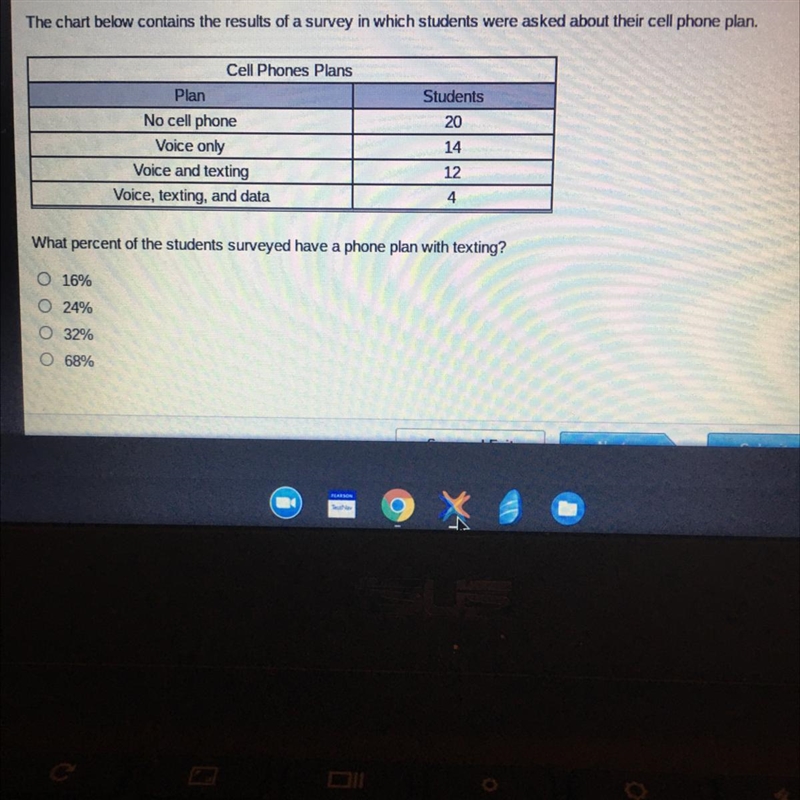 The chart below contains the results of a survey in which students were asked about-example-1