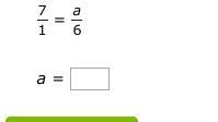 Solve for a in the proportion.-example-1