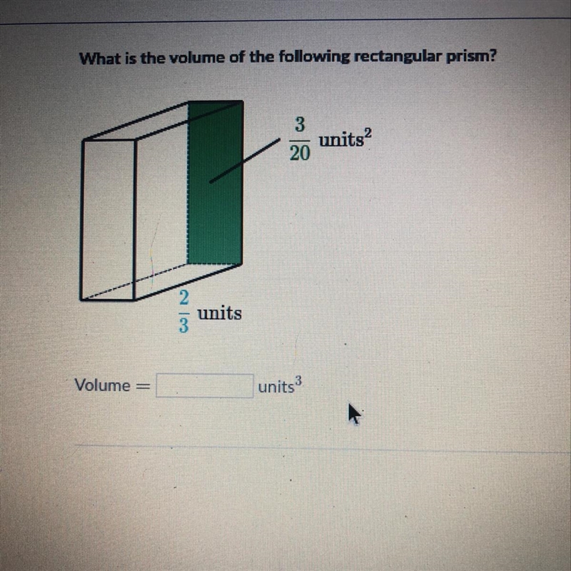 What is the volume of the following rectangular prism?-example-1