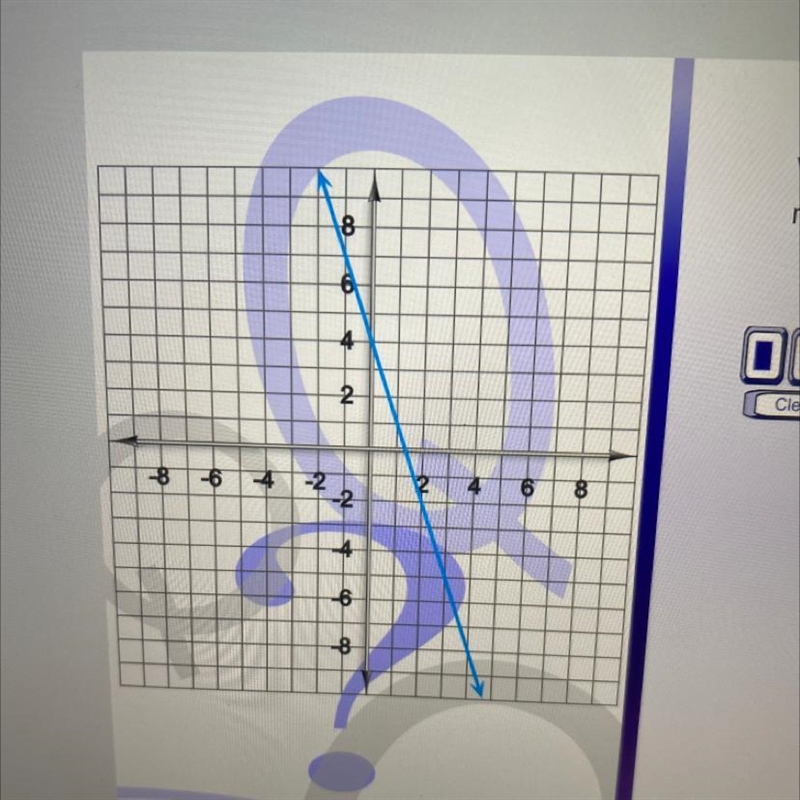 Find the slope of the line on the graph. Write your answer as a fraction or a whole-example-1