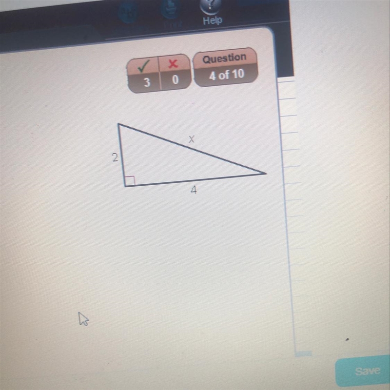 What is the value of x? leave your answer in simplest radical form.-example-1