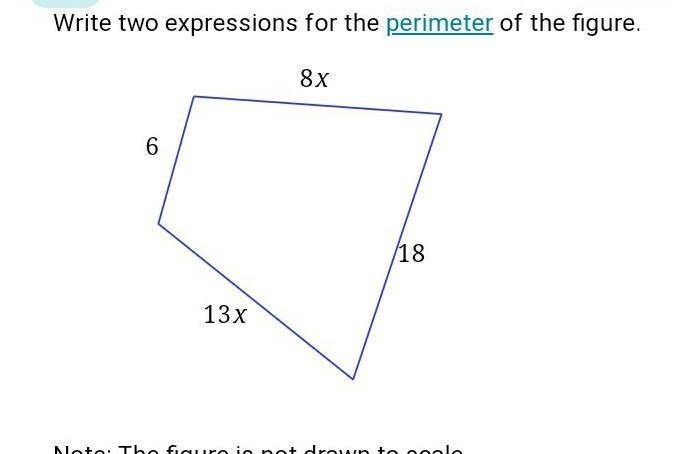 Write to expression for the perimeter of the figure ​-example-1